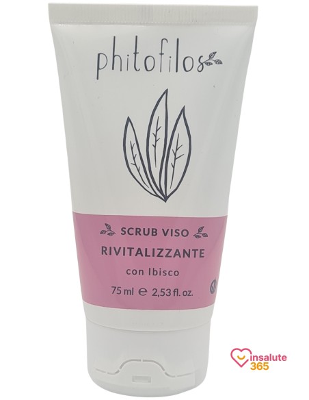 Phitofilos Scrub viso rivitalizzante biologico 75ml -  - Scrub Viso Rivitalizzante con Ibisco Esfoliazione delicata per un incar