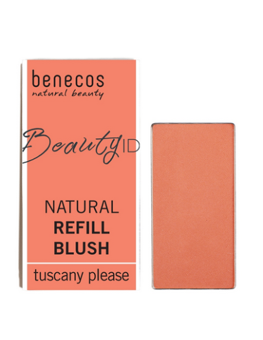 Benecos refill blush tuscany please 3 g -  - Perfetto per creare un effetto abbronzato e sano sulle guance. Blush biologico, cru