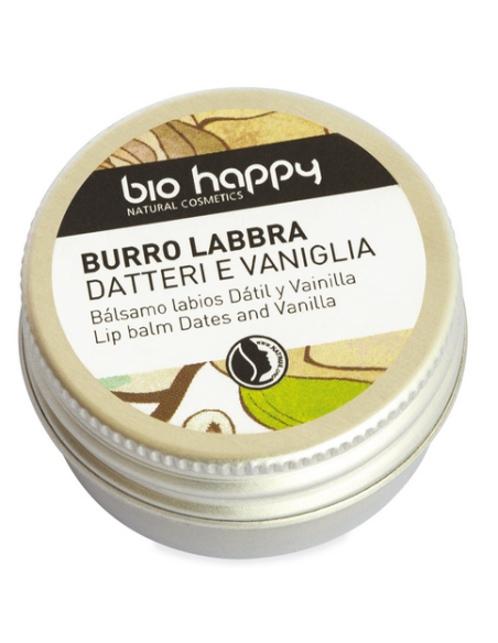Bio happy balsamo labbra datteri e vaniglia 10 ml
